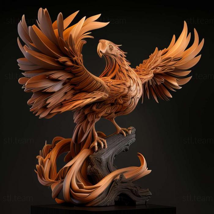 Animals phoenix 3d model